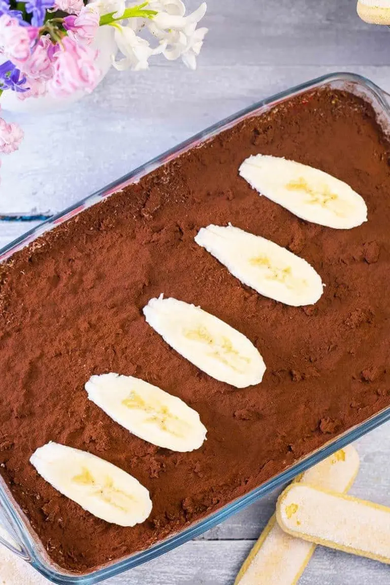 Tiramisu cu banane 1,4 kg foto